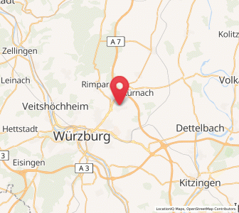 Map of Estenfeld, Bavaria