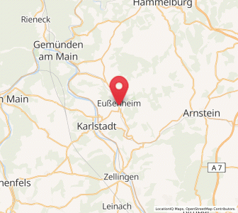 Map of Eußenheim, Bavaria