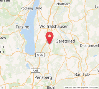 Map of Eurasburg, Bavaria