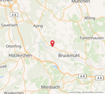 Map of Feldkirchen-Westerham, Bavaria