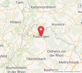 Map of Fladungen, Bavaria