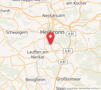 Map of Flein, Baden-Wurttemberg