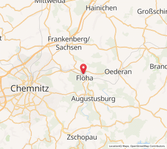 Map of Flöha, Saxony