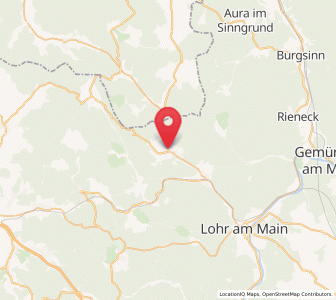 Map of Frammersbach, Bavaria