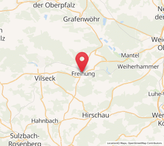 Map of Freihung, Bavaria