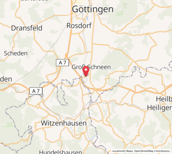 Map of Friedland, Lower Saxony