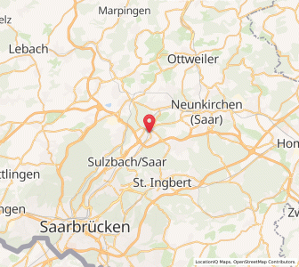Map of Friedrichsthal, Saarland