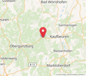 Map of Friesenried, Bavaria