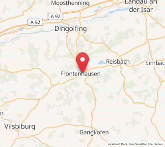 Map of Frontenhausen, Bavaria