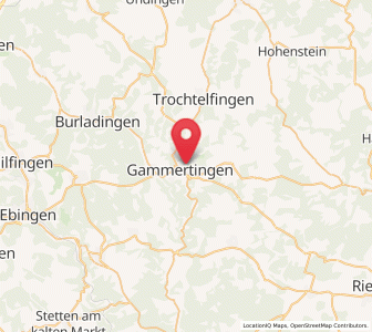 Map of Gammertingen, Baden-Wurttemberg