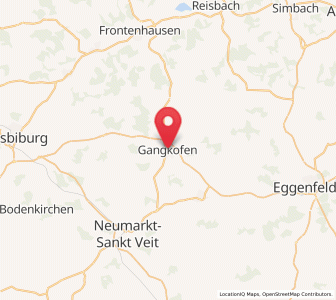 Map of Gangkofen, Bavaria