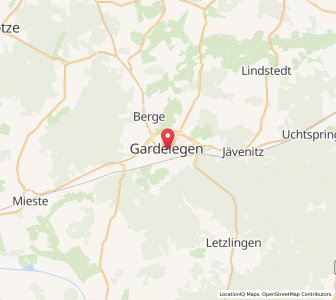 Map of Gardelegen, Saxony-Anhalt