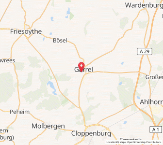 Map of Garrel, Lower Saxony