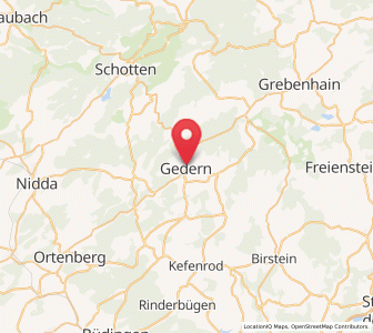 Map of Gedern, Hesse