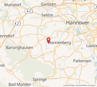 Map of Gehrden, Lower Saxony