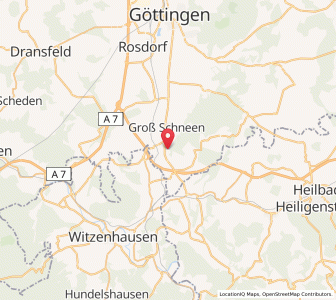 Map of Gemeinde Friedland, Lower Saxony