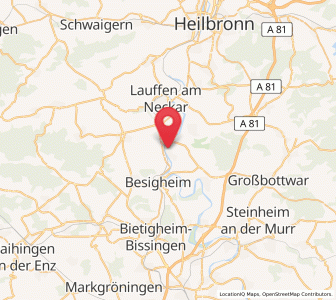 Map of Gemmrigheim, Baden-Wurttemberg