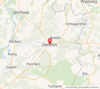 Map of Genthin, Saxony-Anhalt
