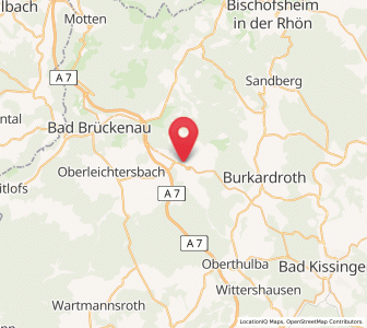 Map of Geroda, Bavaria