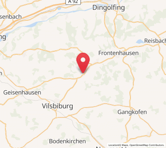 Map of Gerzen, Bavaria