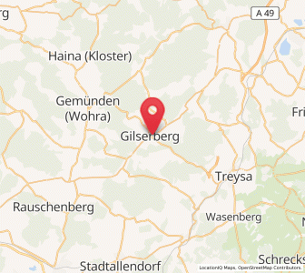 Map of Gilserberg, Hesse