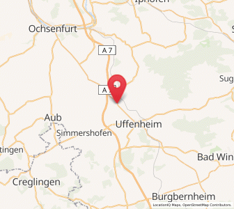 Map of Gollhofen, Bavaria