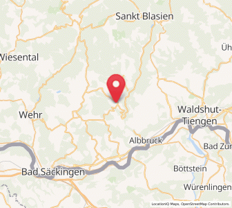 Map of Görwihl, Baden-Wurttemberg