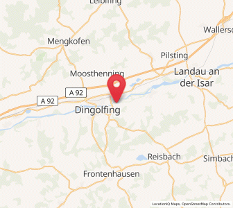 Map of Gottfrieding, Bavaria