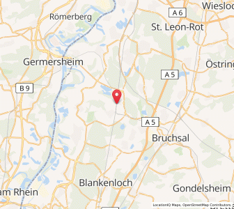 Map of Graben-Neudorf, Baden-Wurttemberg