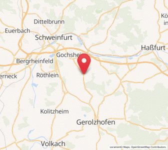 Map of Grettstadt, Bavaria