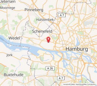 Map of Groß Flottbek, Hamburg