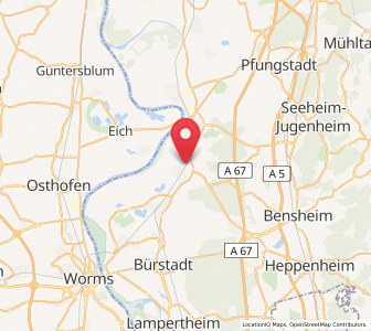 Map of Groß-Rohrheim, Hesse