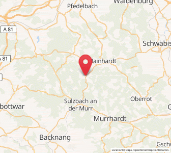 Map of Großerlach, Baden-Wurttemberg