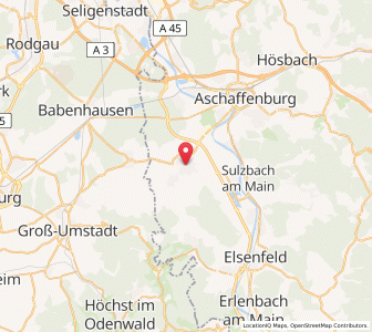 Map of Großostheim, Bavaria