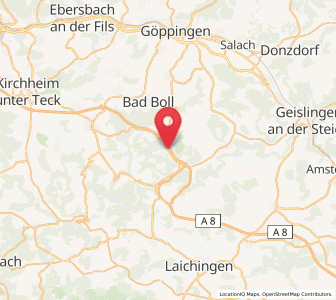 Map of Gruibingen, Baden-Wurttemberg