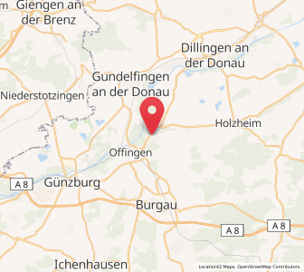 Map of Gundremmingen, Bavaria