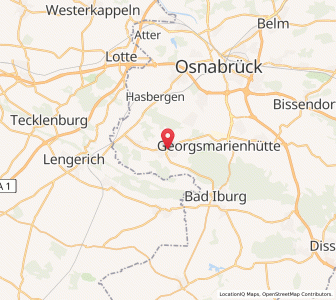 Map of Hagen, Lower Saxony