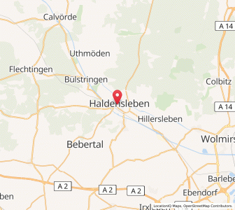 Map of Haldensleben I, Saxony-Anhalt