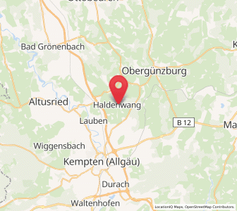 Map of Haldenwang, Bavaria