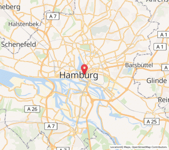 Map of Hamburg-Mitte, Hamburg