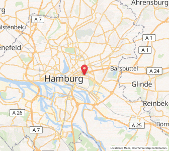 Map of Hamm, Hamburg