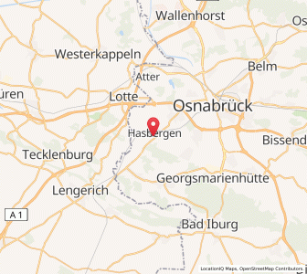 Map of Hasbergen, Lower Saxony