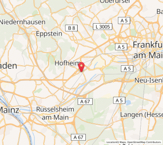 Map of Hattersheim, Hesse