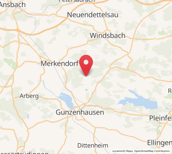 Map of Haundorf, Bavaria