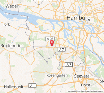 Map of Hausbruch, Hamburg