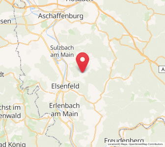 Map of Hausen, Bavaria