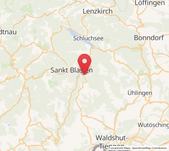 Map of Häusern, Baden-Wurttemberg