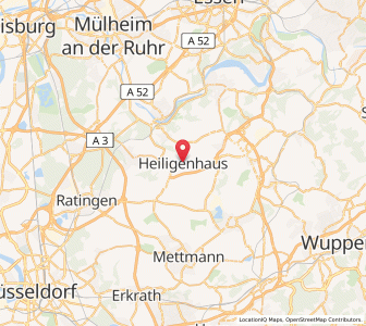Map of Heiligenhaus, North Rhine-Westphalia