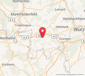 Map of Helmstadt, Bavaria