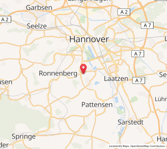 Map of Hemmingen, Lower Saxony